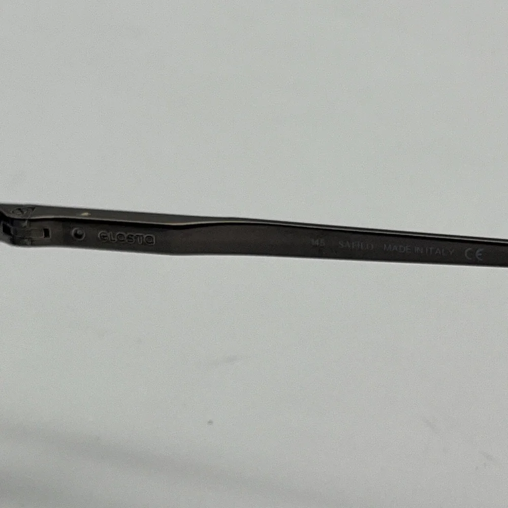 Safilo Elasta 7126 2HH Gunmetal Aviator Eyeglasses Frame 60-17-3-1